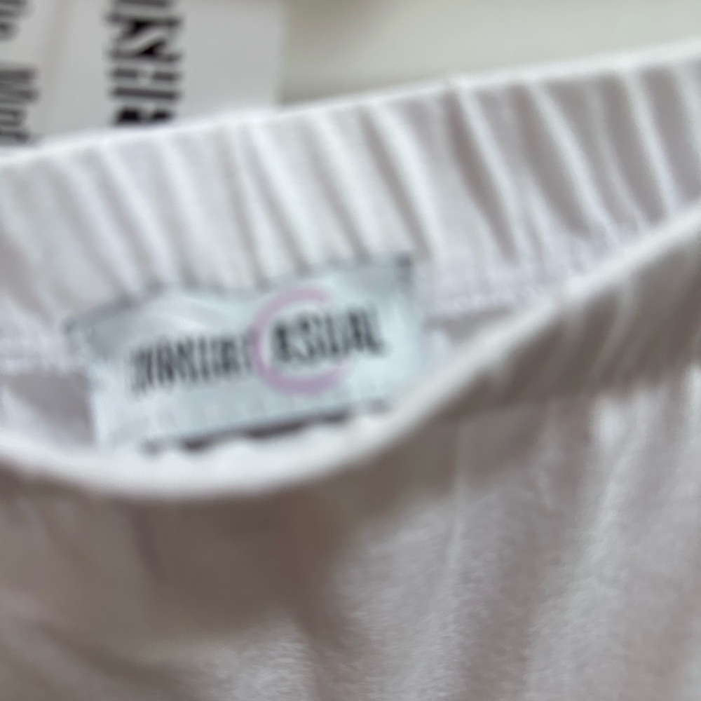 White Knee-Length Midi Skirt for Casual Wear - Picture 4 of 4